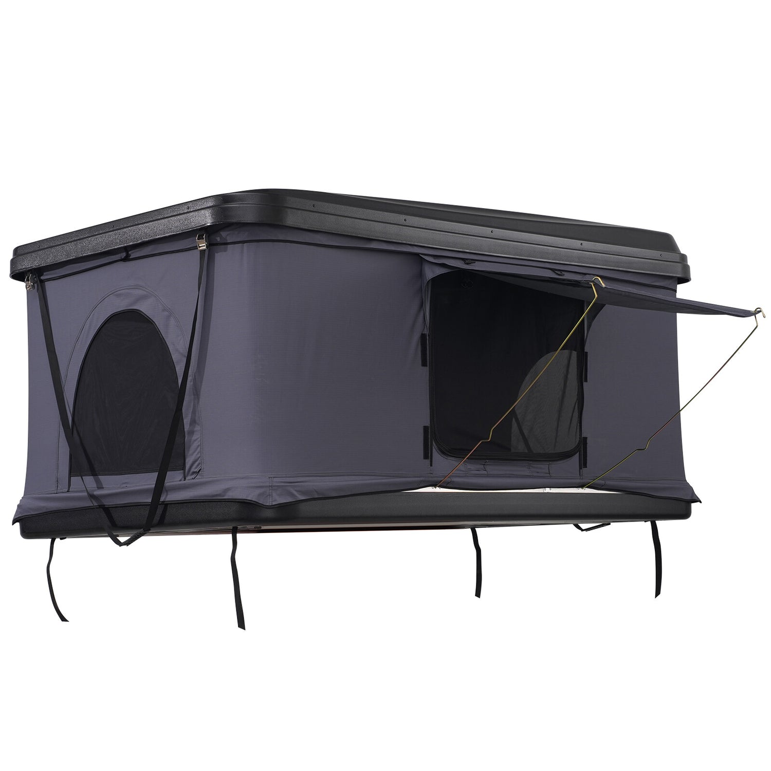 VEVOR Hard Shell Flattop Rooftop Tent W/ Ladder Pop-Up Camper for SUV Jeep