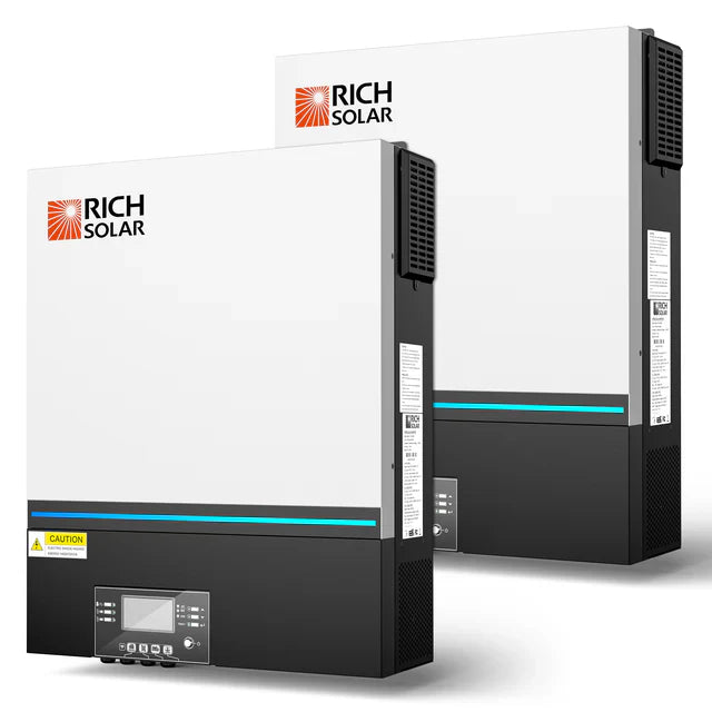 Rich Solar NOVA 6548 | UL-Listed 120V Solar Inverter (Battery-Optional) | 6,500W Continuous | 120/240V Capable in Parallel