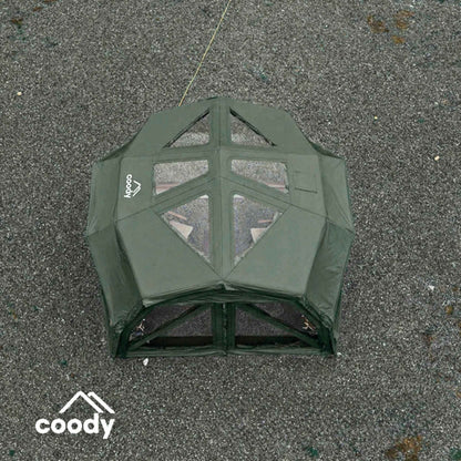 Coody Hub Pro Forest Green- Inflatable Tent for Camping (2-6 Person)
