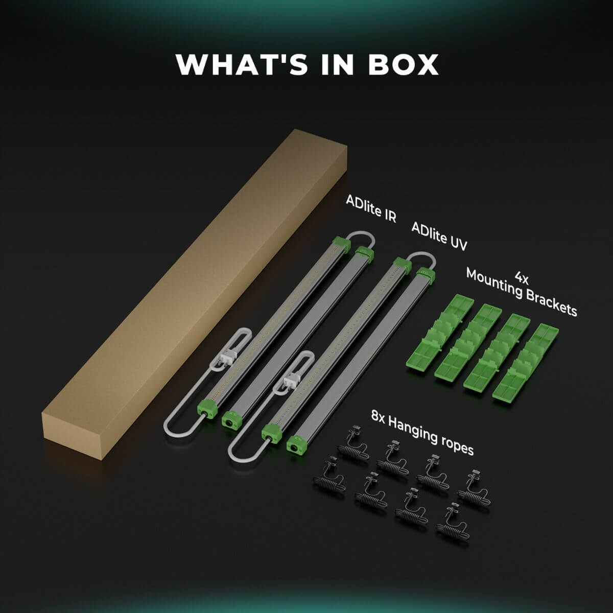 Mars Hydro ADLite UV 27W + IR 15W Supplemental LED Grow Light Bars Combo - Set of 2