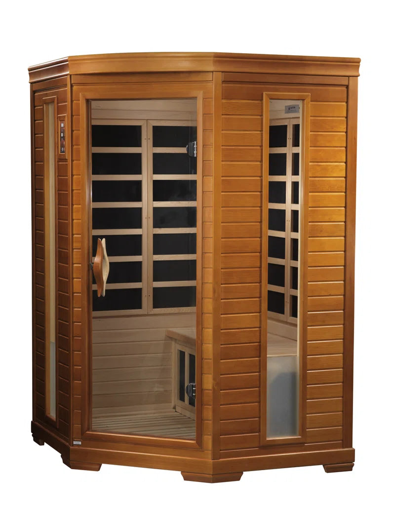2 - Person Bluetooth Compatible FAR Infrared Sauna in Hemlock