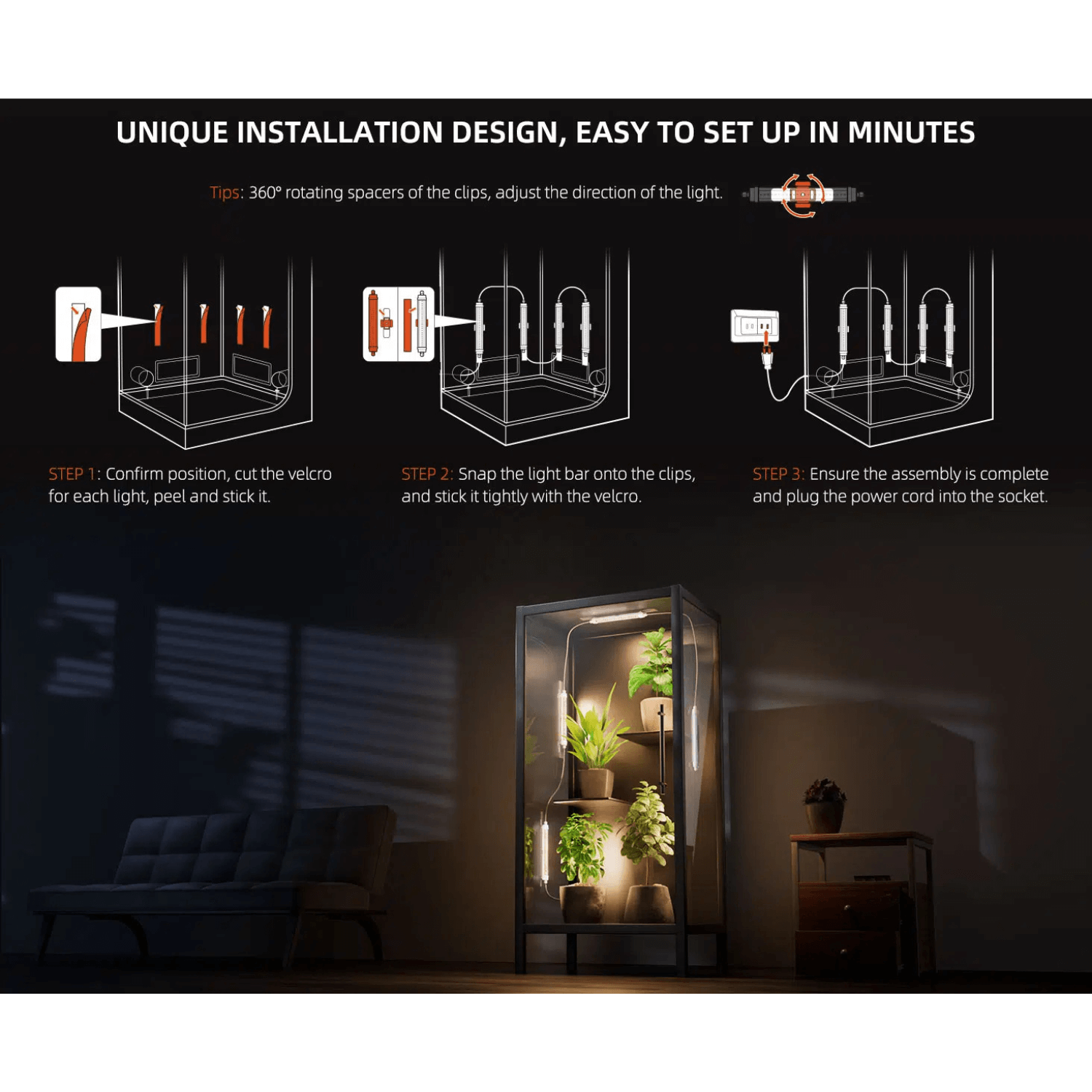 Spider Farmer Glow30 32W Supplemental Full Spectrum LED Grow Light Bars