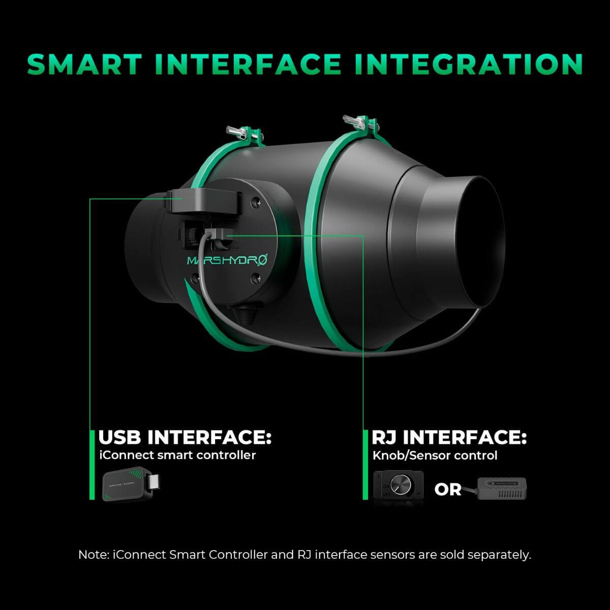 Mars Hydro FC4000 EVO LED Grow Light + 2' x 4' Grow Tent + iFresh Inline Fan Combo with Temperature and Humidity Controller