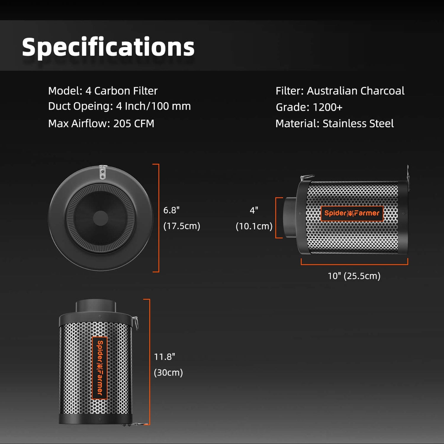 Spider Farmer G3000 LED Grow Light + 3' x 3' Grow Tent + 4" Inline Fan Combo with Temperature and Humidity Controller + 6" Clip Fan