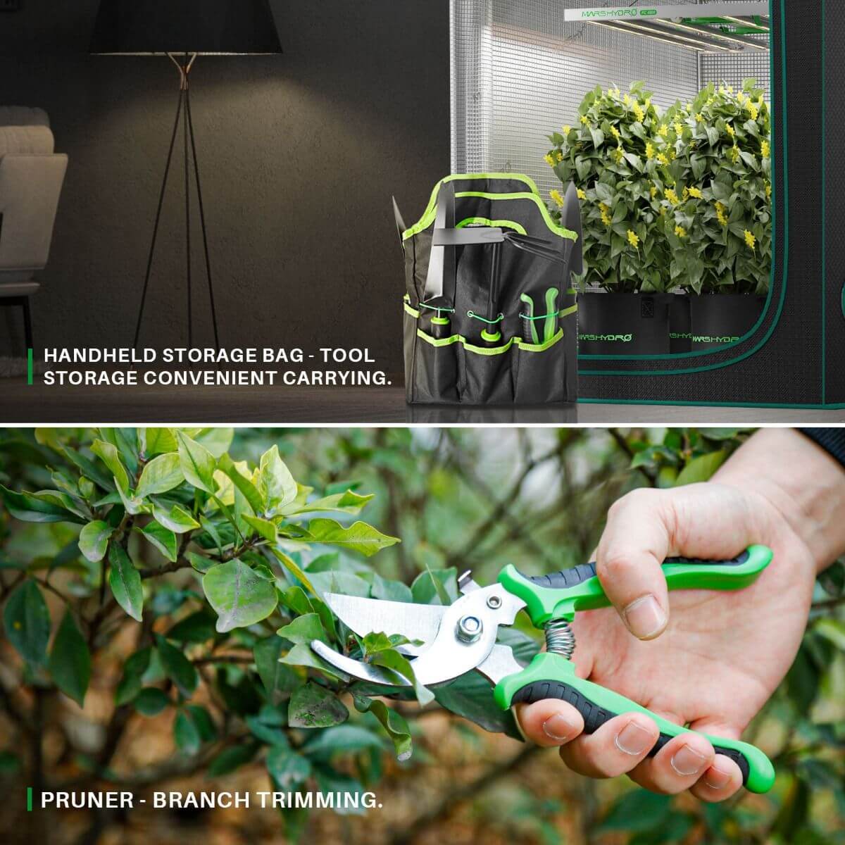 Mars Hydro 6 Piece Heavy Duty Garden Tool Set