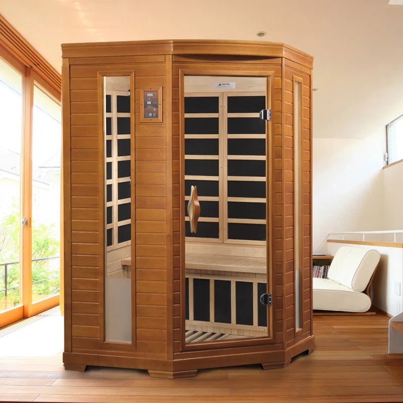 2 - Person Bluetooth Compatible FAR Infrared Sauna in Hemlock