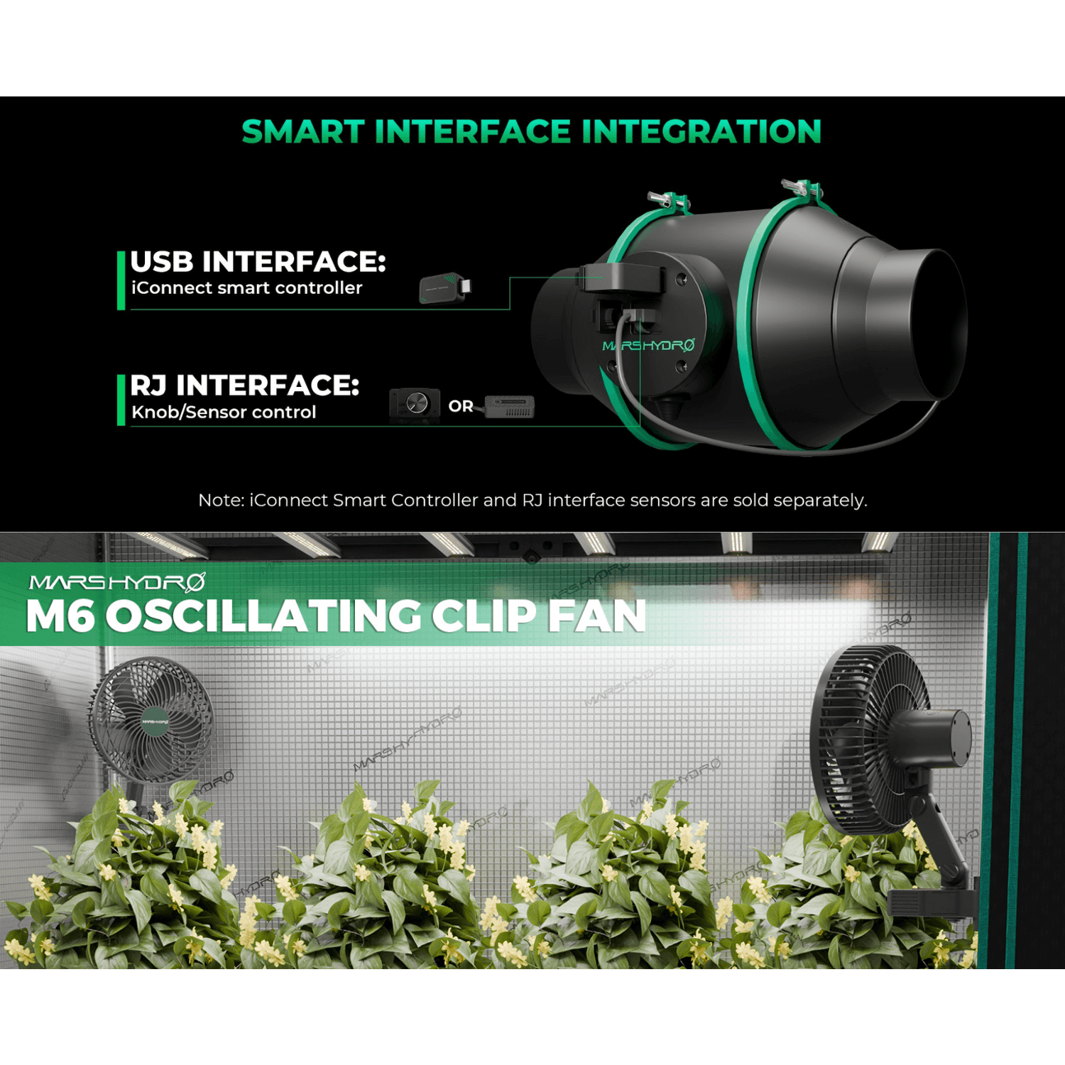 Mars Hydro FC4000 EVO LED Grow Light + 2' x 4' Grow Tent + iFresh Inline Fan Combo with Temperature and Humidity Controller