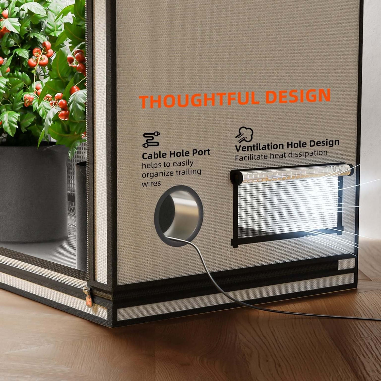 Spider Farmer 3' x 3' x 6' (90 x 90 x 180 cm) Pro White Indoor Grow Tent