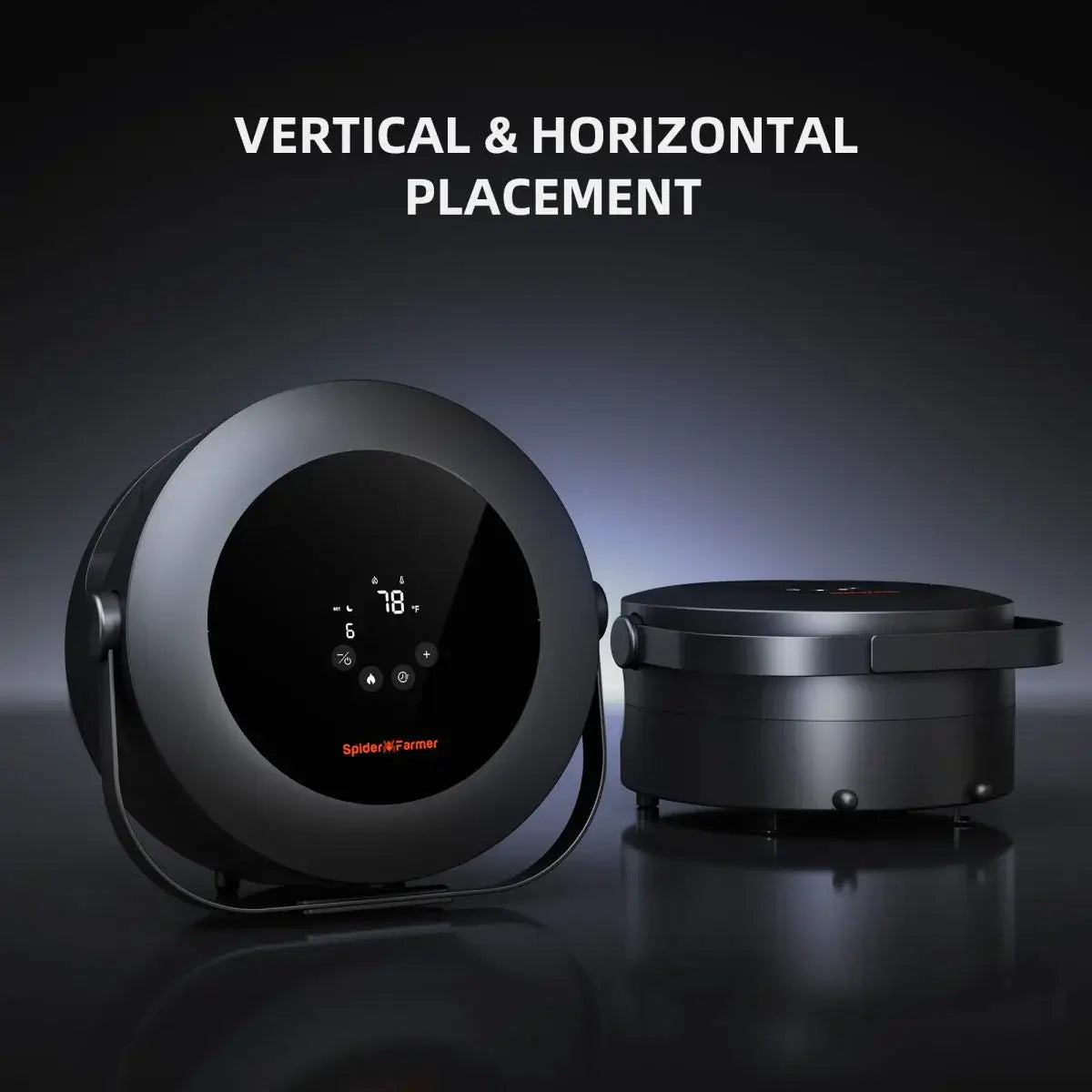 Spider Farmer Grow Tent Heater with Smart Temperature Control, Auto Settings, and 24H Timer