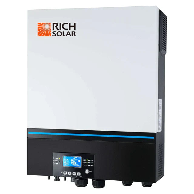 Rich Solar NOVA 6548 | UL-Listed 120V Solar Inverter (Battery-Optional) | 6,500W Continuous | 120/240V Capable in Parallel