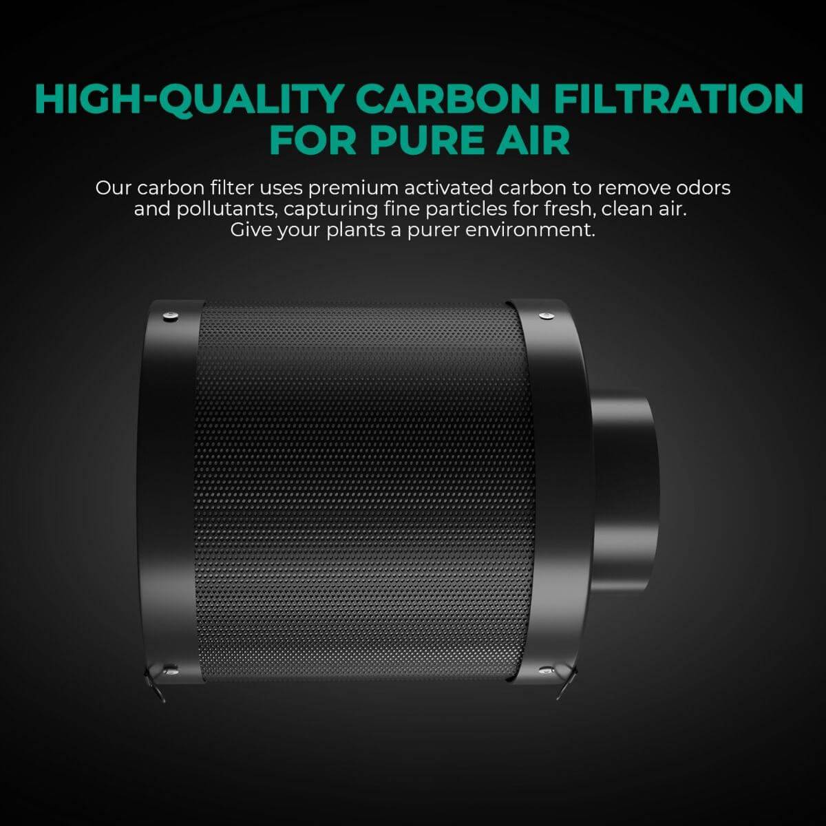Mars Hydro 6" Inline Air Carbon Filter