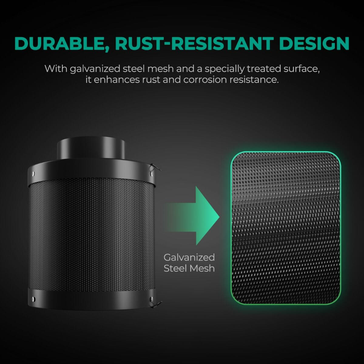 Mars Hydro 6" Inline Air Carbon Filter