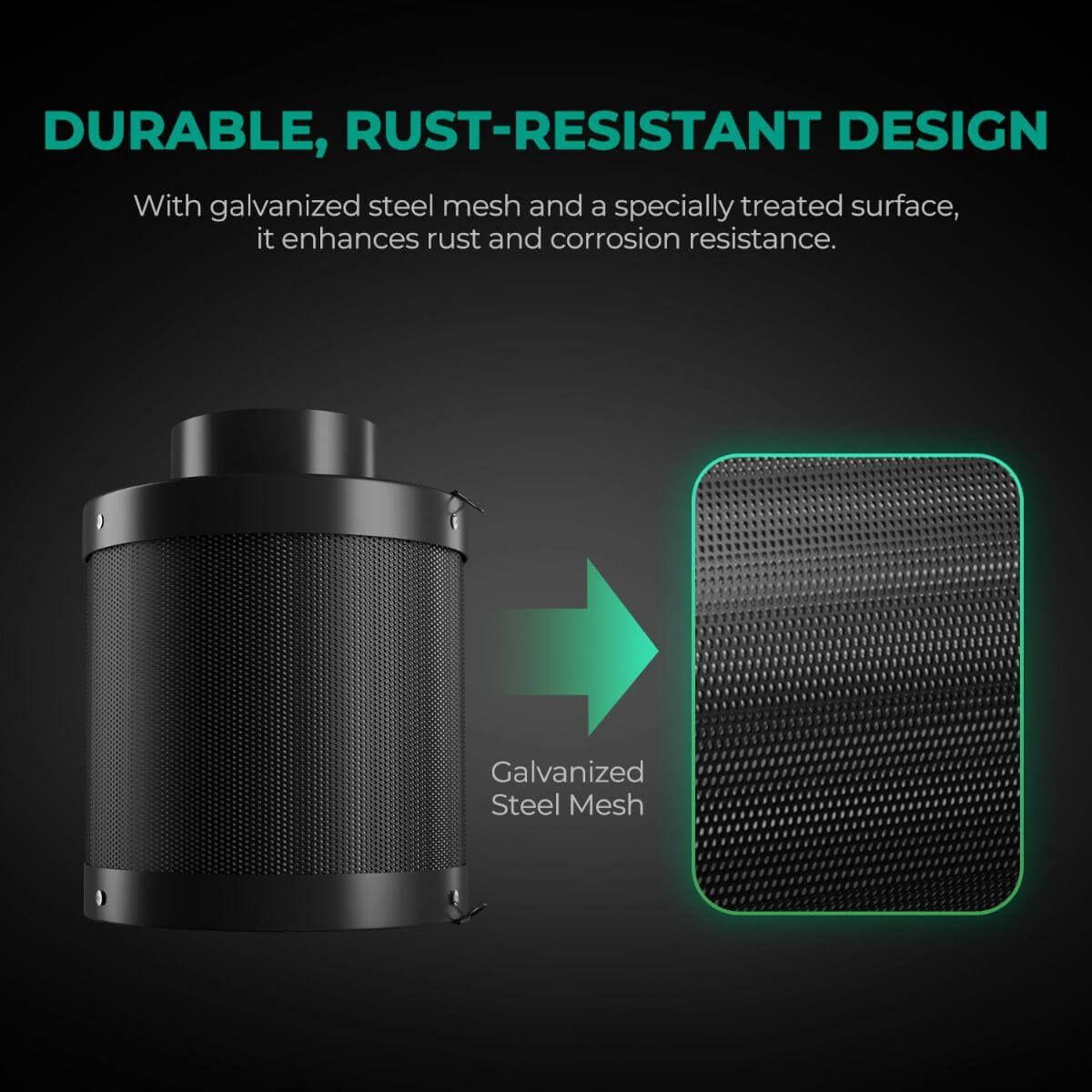 Mars Hydro 6" Inline Air Carbon Filter