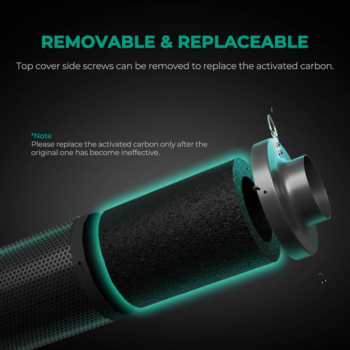 Mars Hydro 6" Inline Air Carbon Filter