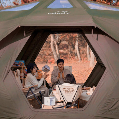 Coody Hub Pro Forest Green- Inflatable Tent for Camping (2-6 Person)