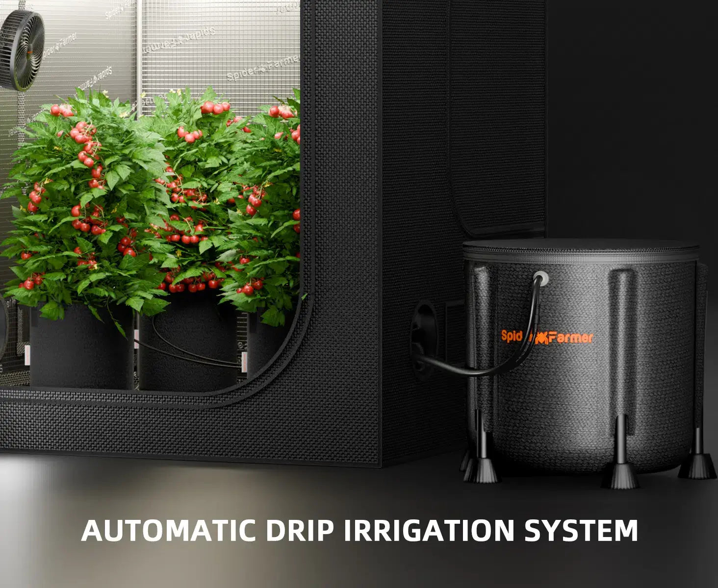 Spider Farmer Automatic Drip Irrigation System with Water Pump and 8 Drip Emitters