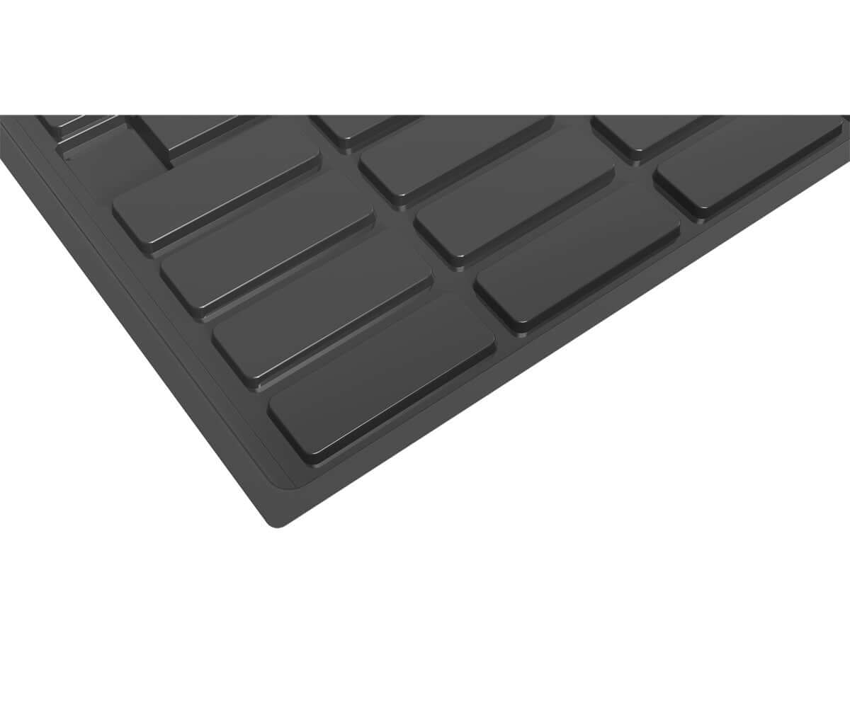 Active Aqua 2.0 Low Rise Tray, Black, 4'x8' (OD)