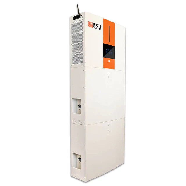 Rich Solar All-in-One Inverter/Battery Energy Storage System | 120VAC Output | 250VDC PV Input | 5.12kWh LiFePO4 51.2V 100Ah Battery Capacity
