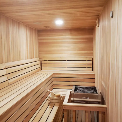Custom Indoor Sauna Room - 4' x 6' x 8' - Finnish Sauna Builders
