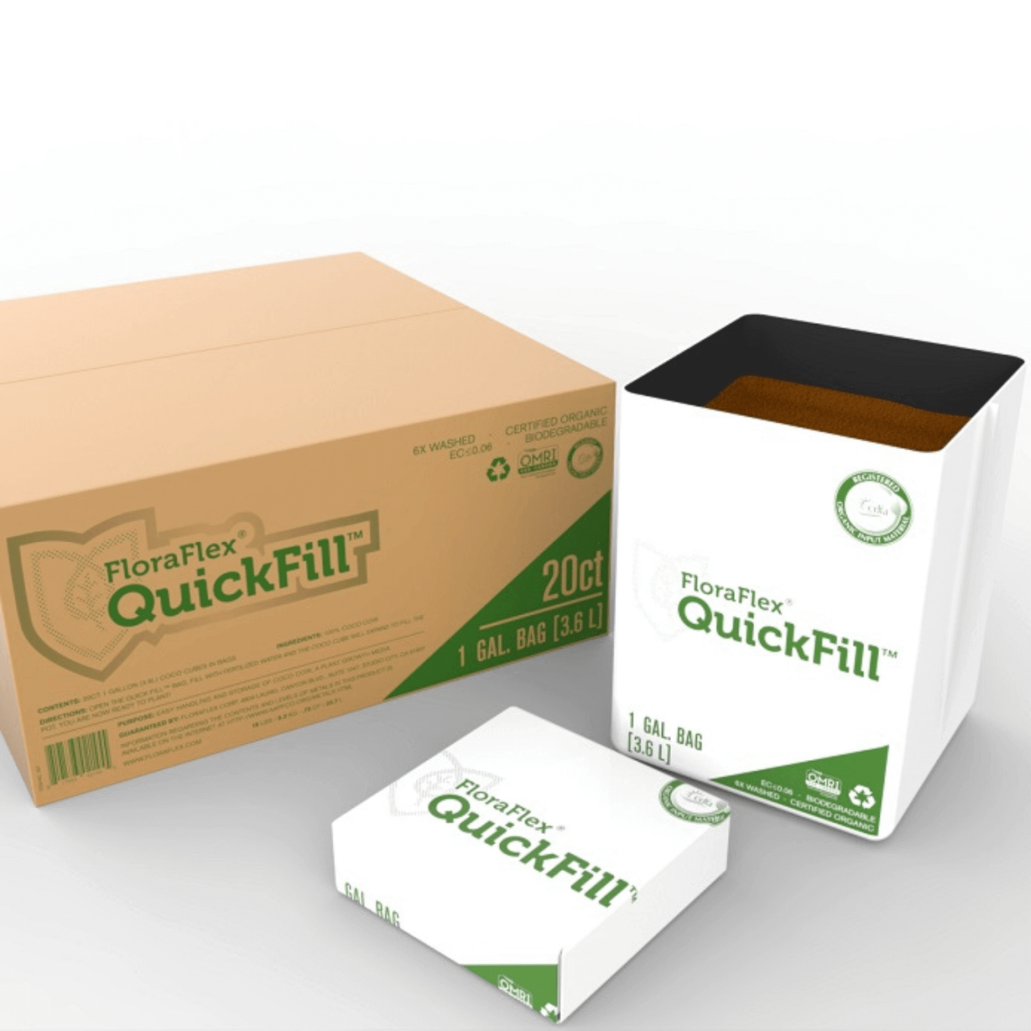 FloraFlex QuickFill 1 Gallon Bag - Case of 20