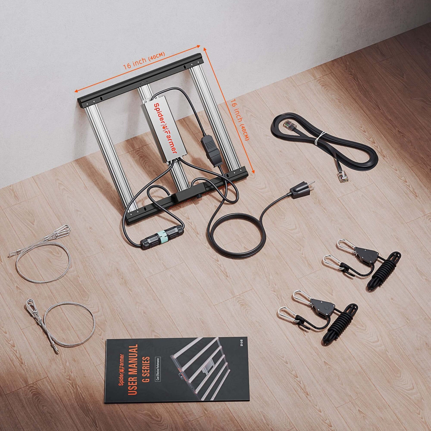 Spider Farmer G1500 150W Dimmable Full Spectrum LED Grow Light