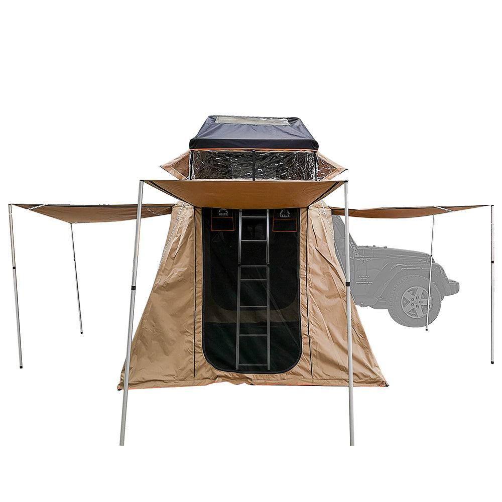 Guana Equipment Wanaka 55" Roof Top Tent Setup With XL Annex