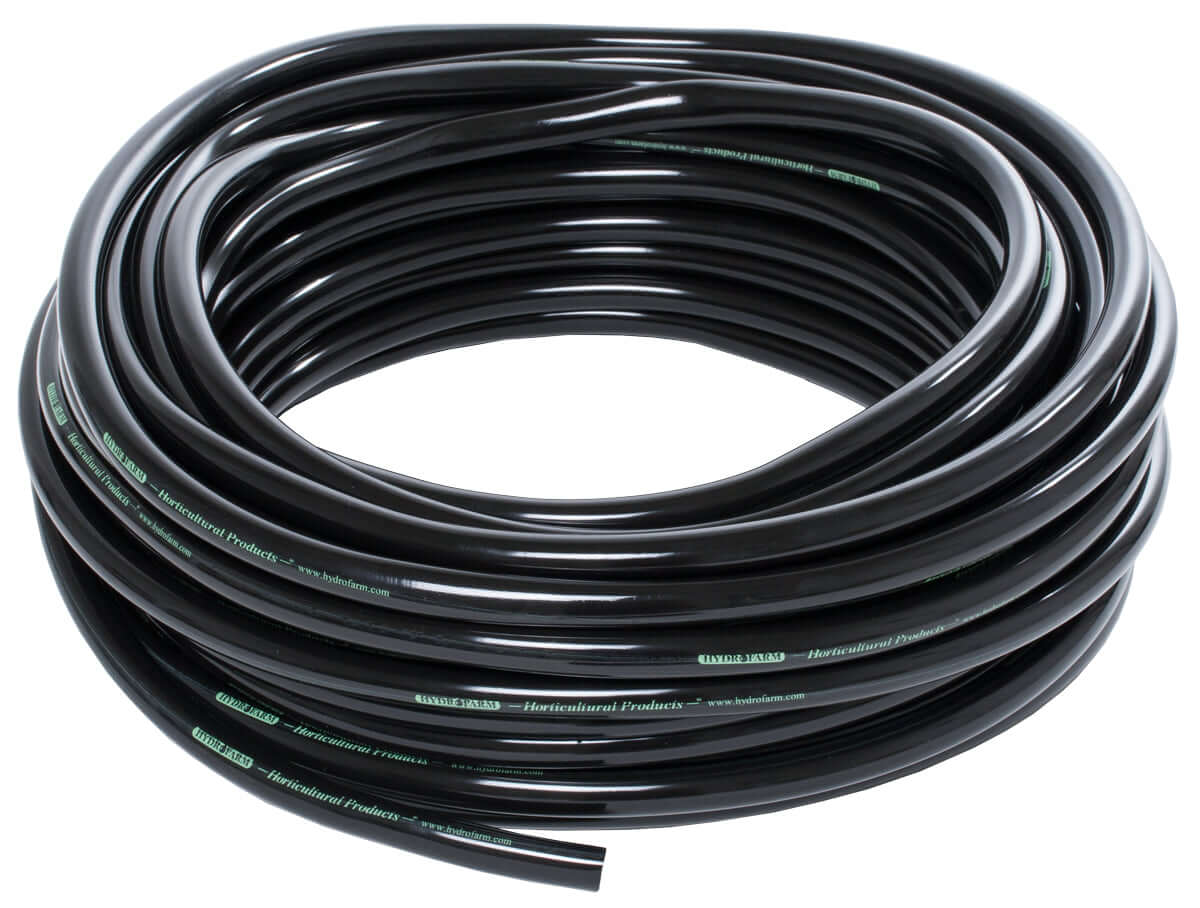 Active Aqua 1/2" ID Black Tubing 100'