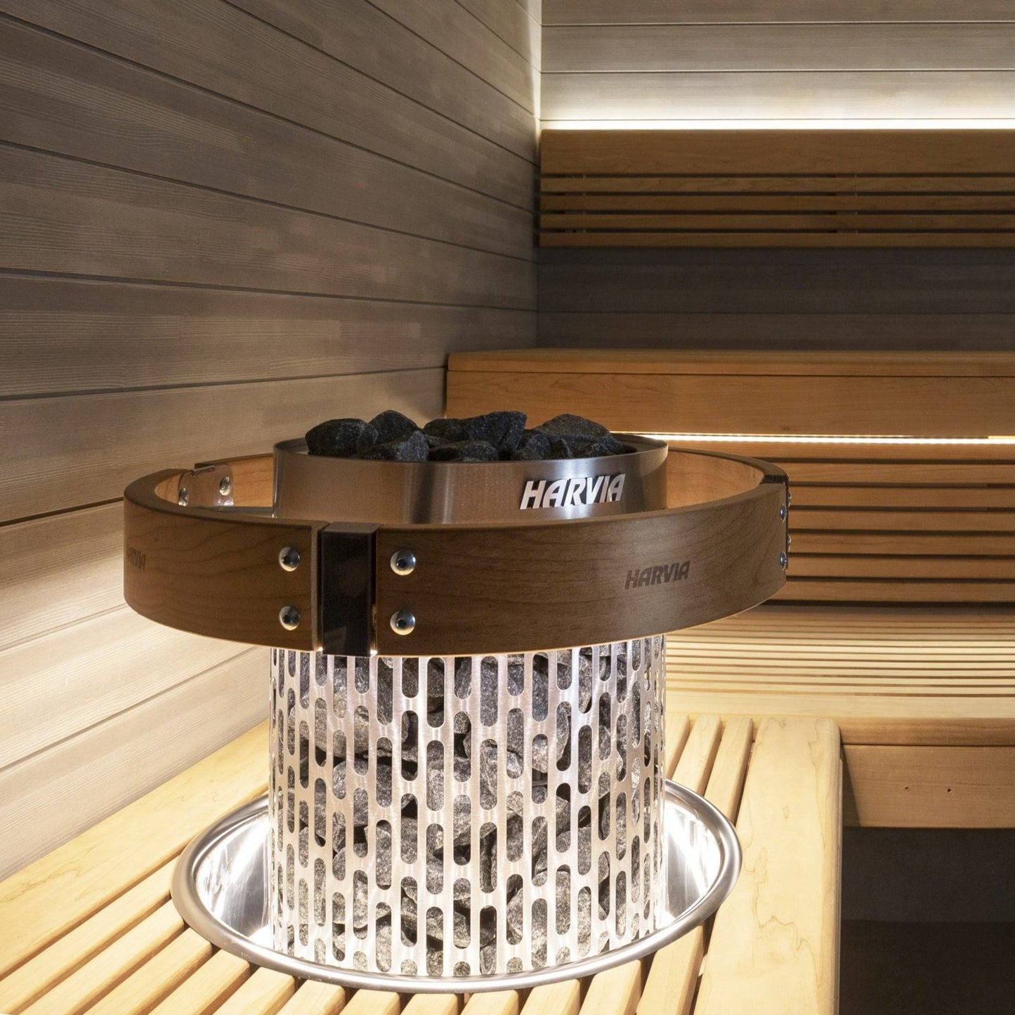 Harvia Cilindro Led Safety Railing For 11kw Sauna Heaters - Finnish Sauna Builders