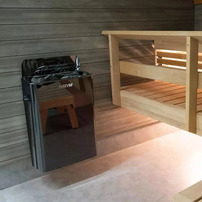 Harvia Wall Sauna Heater 8KW with Built-In Controls - Finnish Sauna Builders