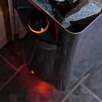 Harvia Wall Sauna Heater 8KW with Built-In Controls - Finnish Sauna Builders