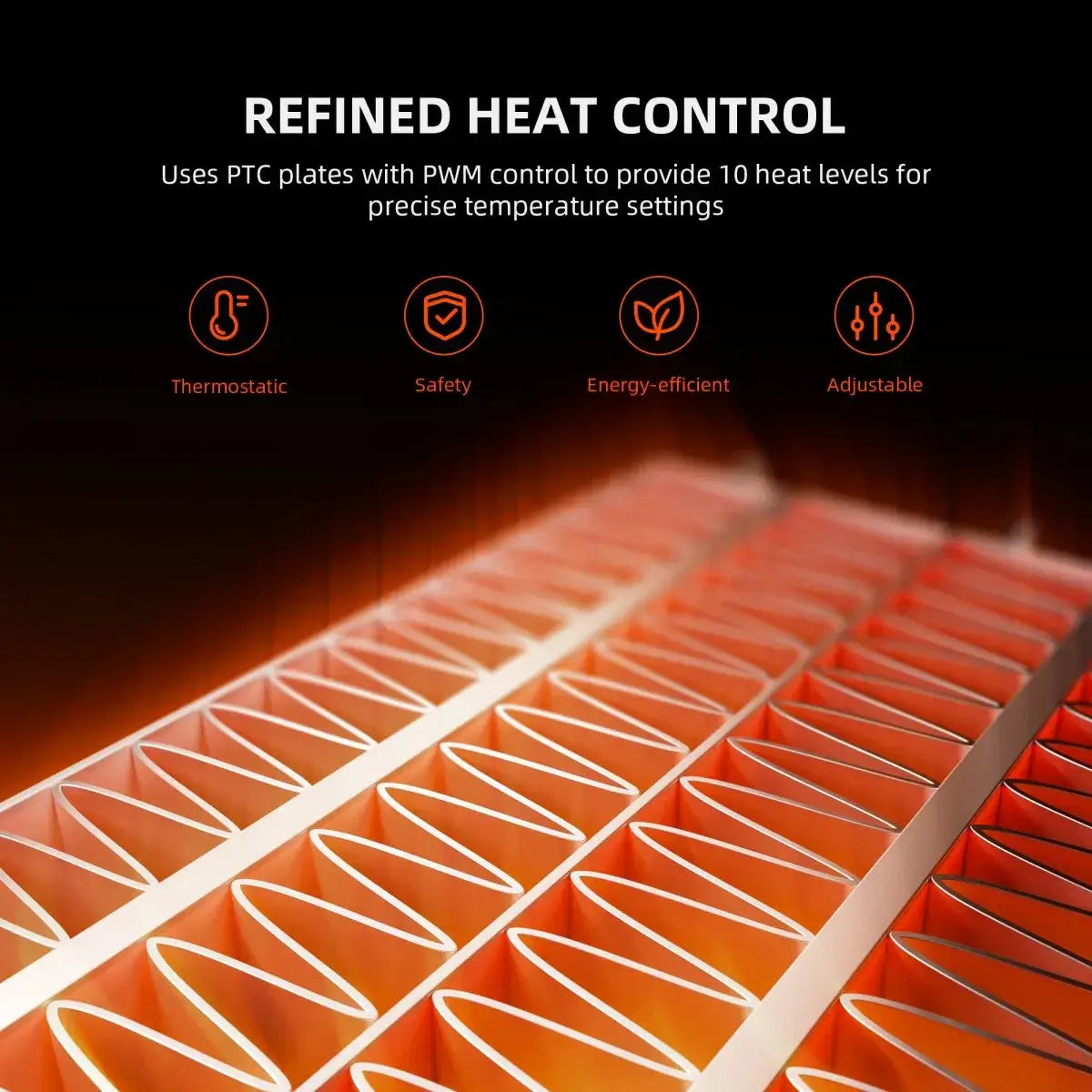 Spider Farmer Grow Tent Heater with Smart Temperature Control, Auto Settings, and 24H Timer