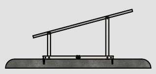 IntegraRack IR-30 Solar Panel Ground Mount | 30 Degree Angle | Aircraft Grade Aluminum