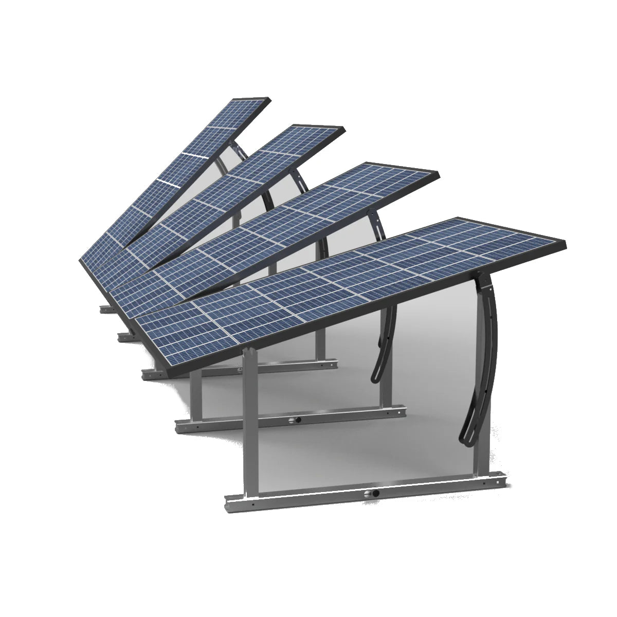 IntegraRack IR-45ASA Solar Panel Ground Mount | 15-45 Degree Adjustable Angle | Aircraft Grade Aluminum