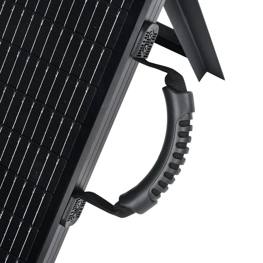 MEGA 100 Portable Briefcase Solar Panel | 12v 100 Watt Portable Solar Panel | High Efficiency | Compatible w/ EcoFlow, Bluetti, Hysolis, & More