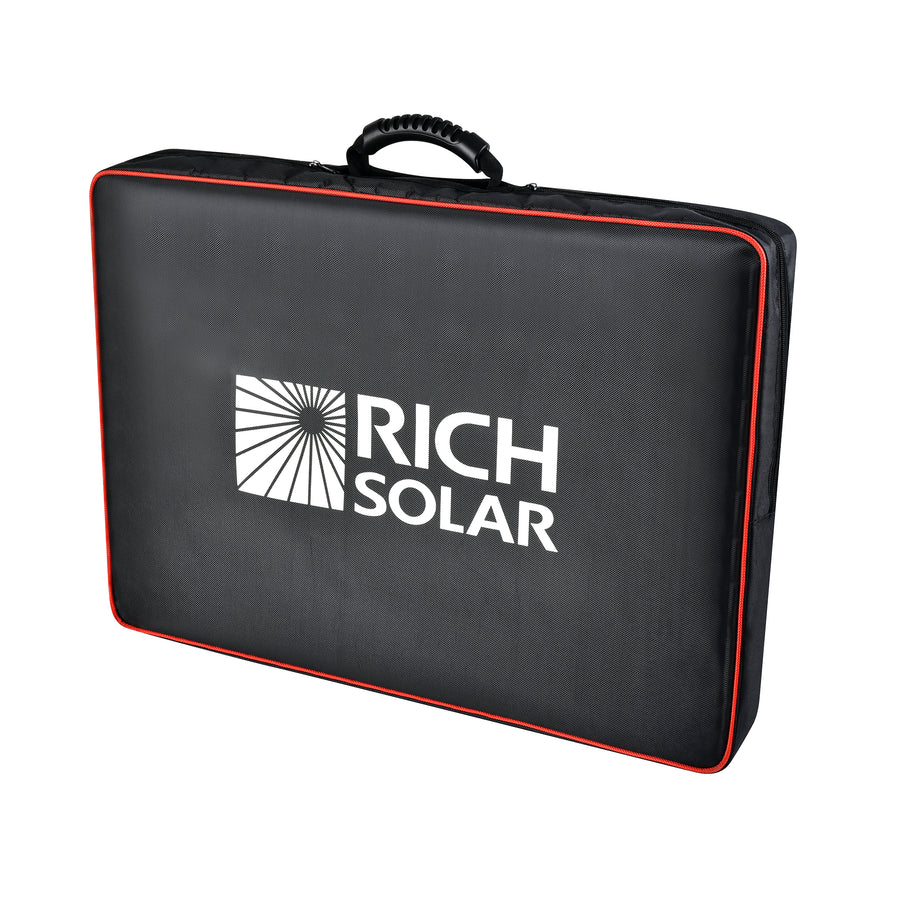 MEGA 100 Portable Briefcase Solar Panel | 12v 100 Watt Portable Solar Panel | High Efficiency | Compatible w/ EcoFlow, Bluetti, Hysolis, & More