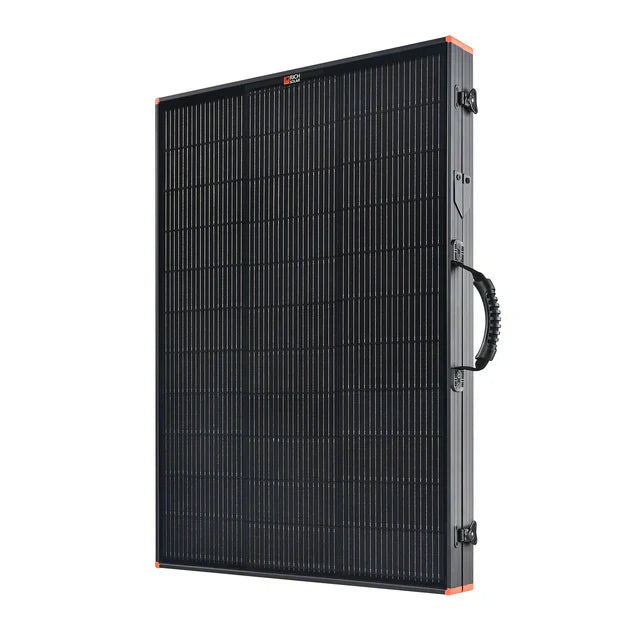 MEGA 200 Portable Briefcase Solar Panel | 12v 200 Watt Portable Solar Panel | High Efficiency | Compatible w/ EcoFlow, Bluetti, Hysolis, & More