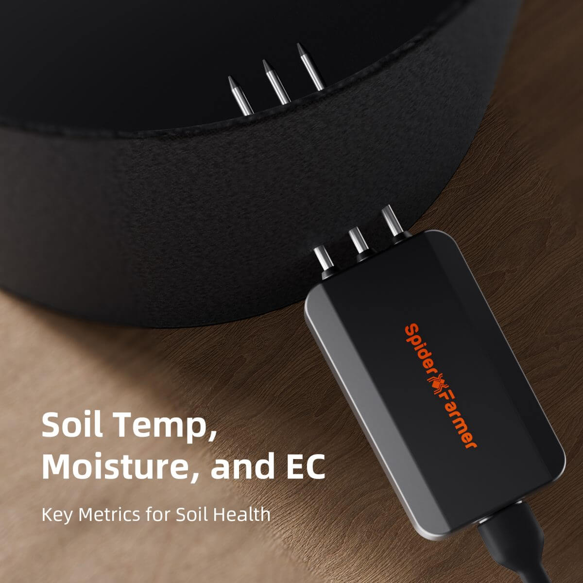 Spider Farmer GGS AC10 Power Strip with 10 Outlets and Temperature, Humidity, and VPD Monitoring