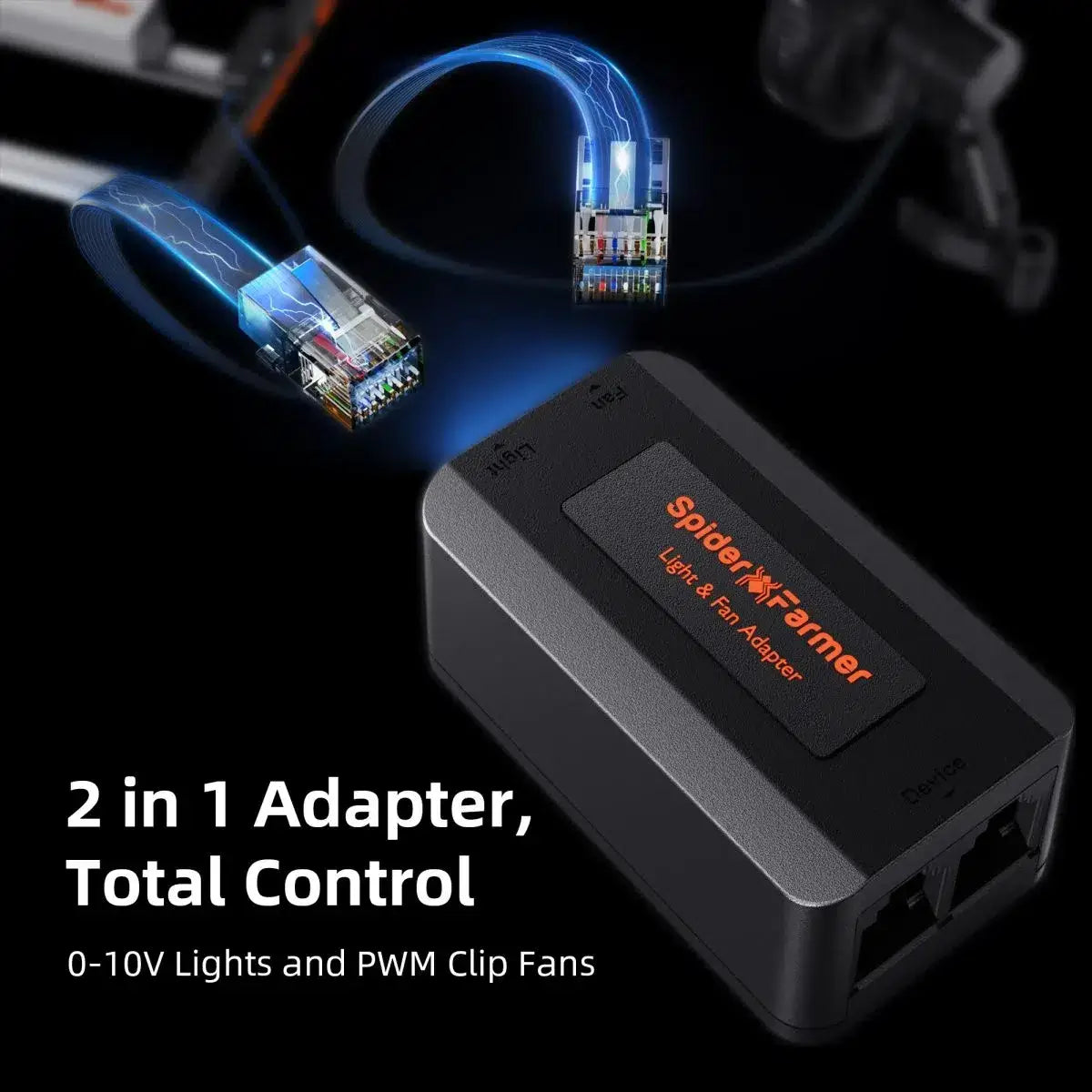 Spider Farmer GGS AC10 Power Strip with 10 Outlets and Temperature, Humidity, and VPD Monitoring