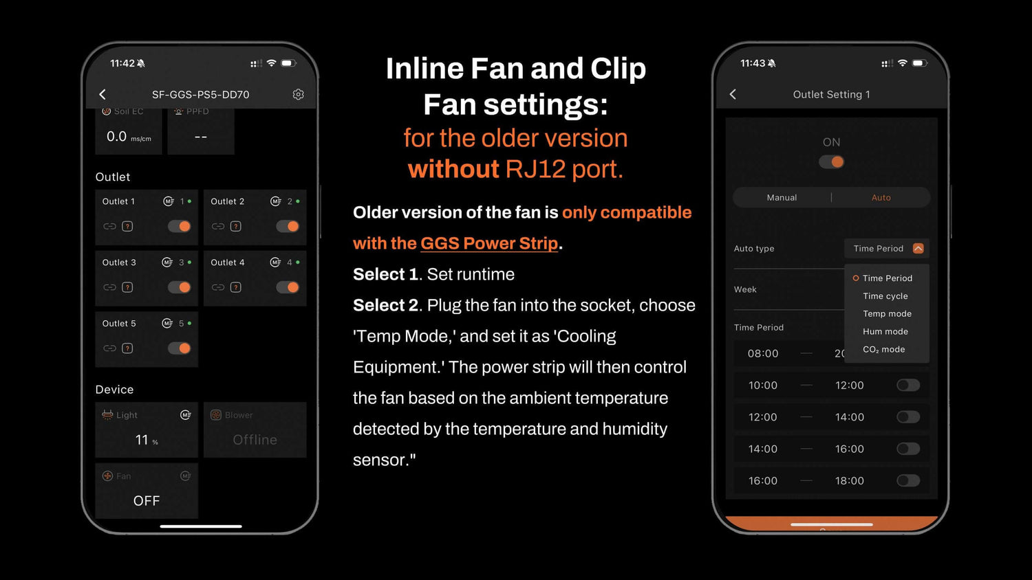 Spider Farmer GGS AC10 Power Strip with 10 Outlets and Temperature, Humidity, and VPD Monitoring