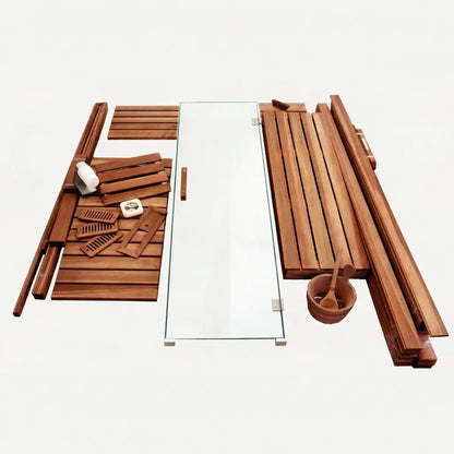 Custom Indoor Sauna Room - 6' x 10' x 8' - Finnish Sauna Builders