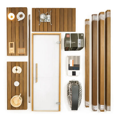 Custom Indoor Sauna Room - 6' x 8' x 8' - Finnish Sauna Builders