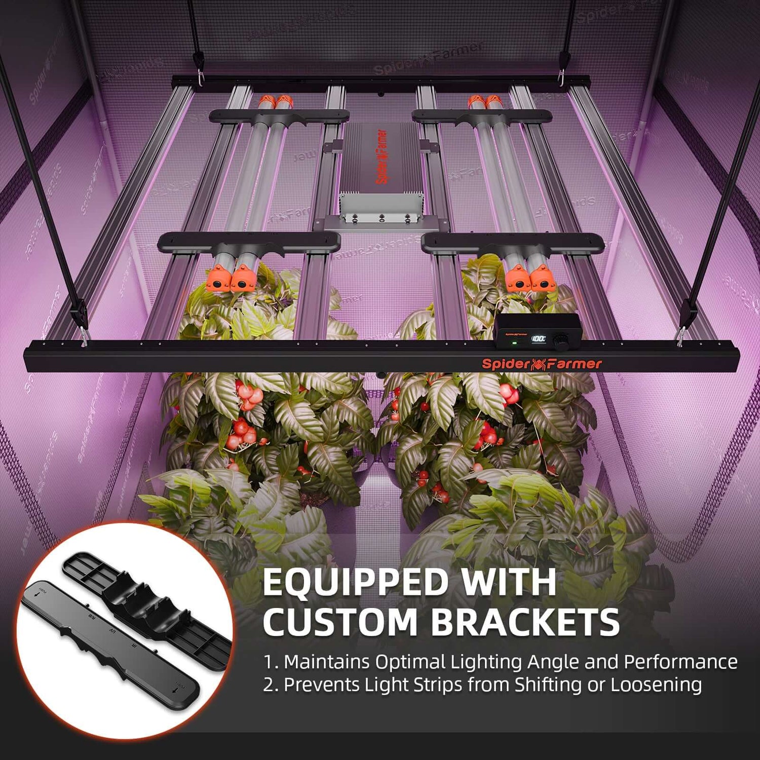 Spider Farmer UV30 & IR16 Supplemental UV & Infrared LED Grow Light Bar Set