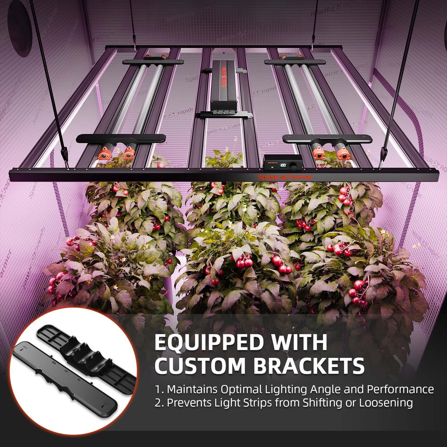 Spider Farmer UV60 & IR30 Supplemental UV & Infrared LED Grow Light Bar Set