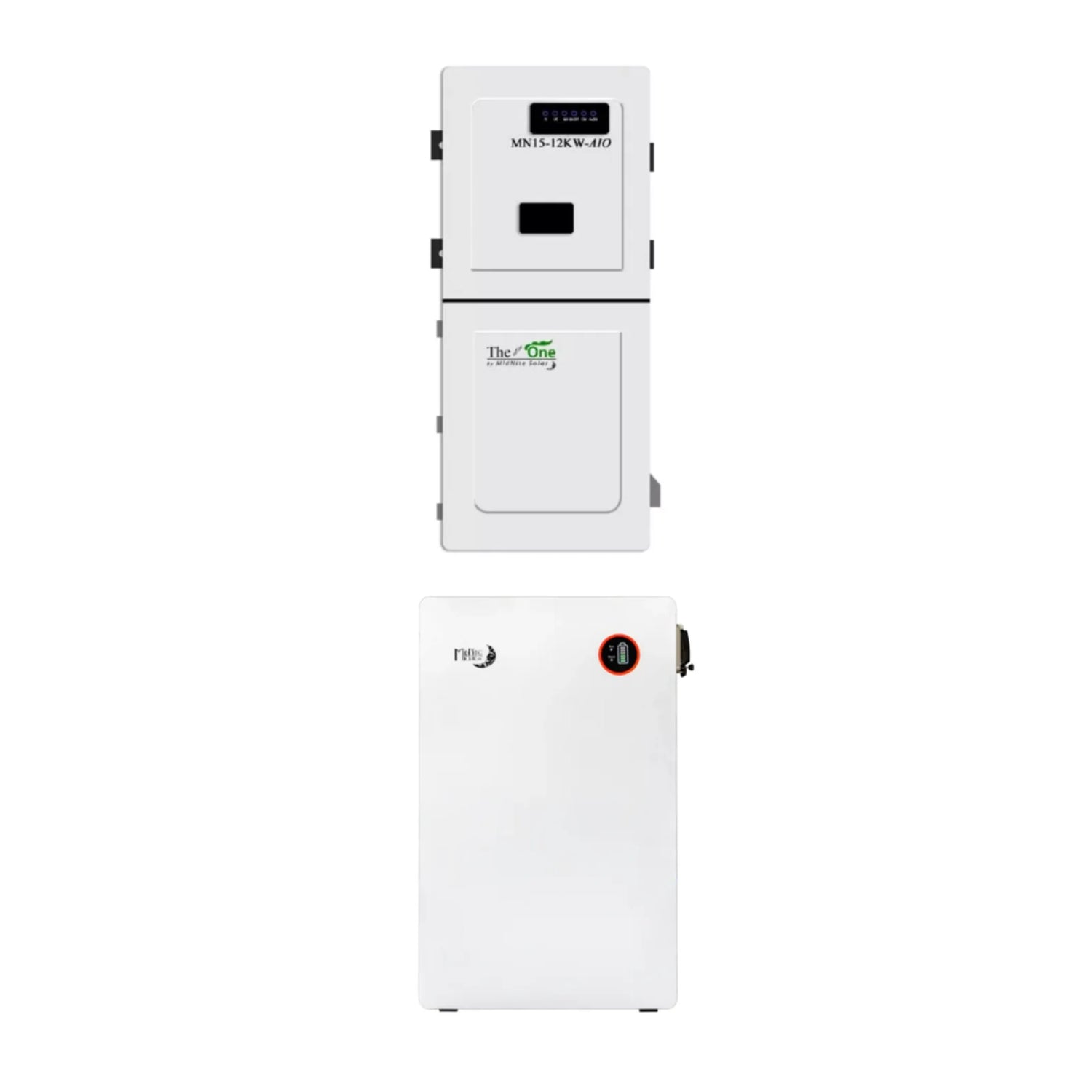 Midnite Solar Outdoor Wallmount LiFePO4 Battery | 51.2v 310Ah 16.1 kWh |  + Midnite Solar TheOne 15kW PV Input | 11.4kW Output