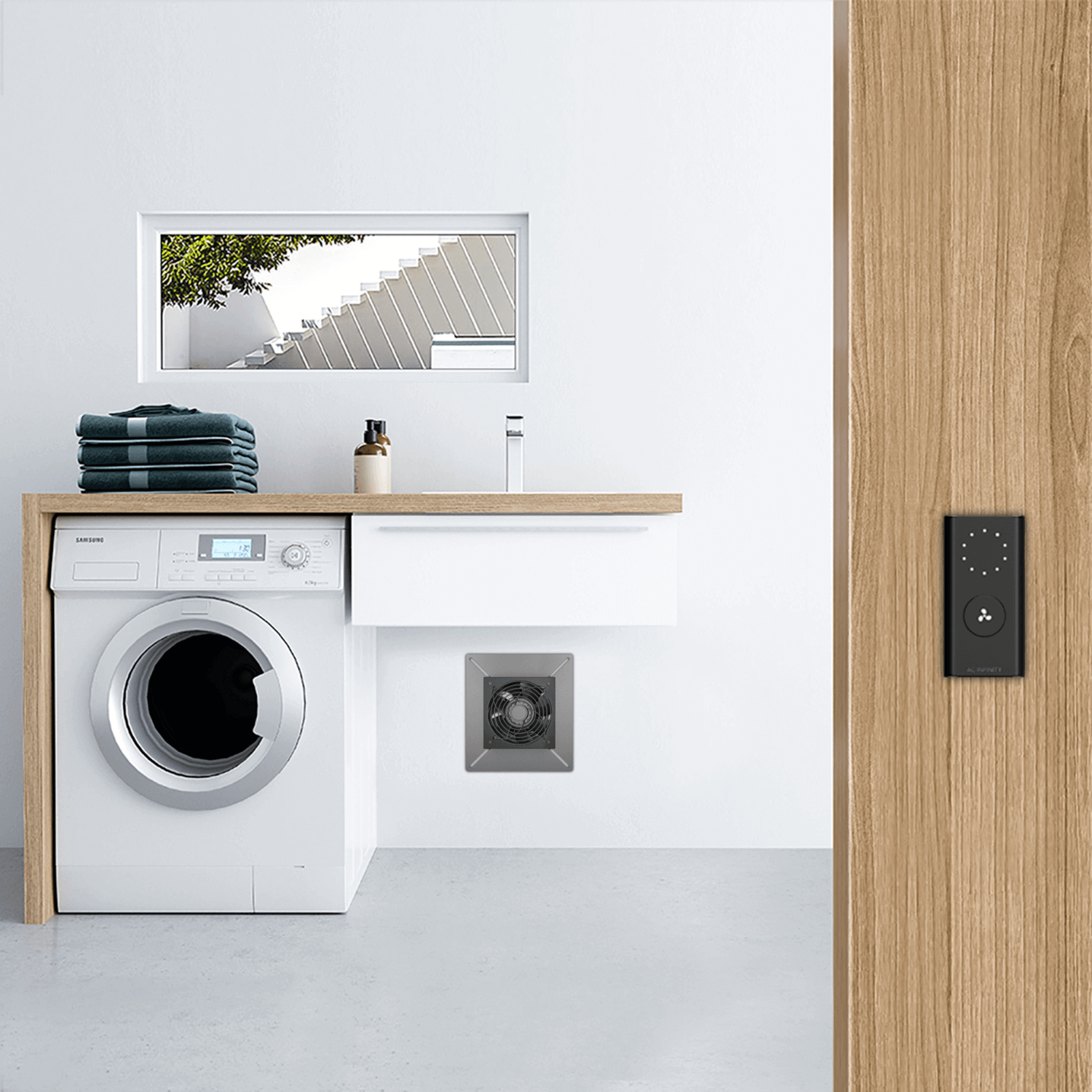 AC Infinity AIRTITAN S3, Crawlspace Fan with Speed Controller, 6-Inch