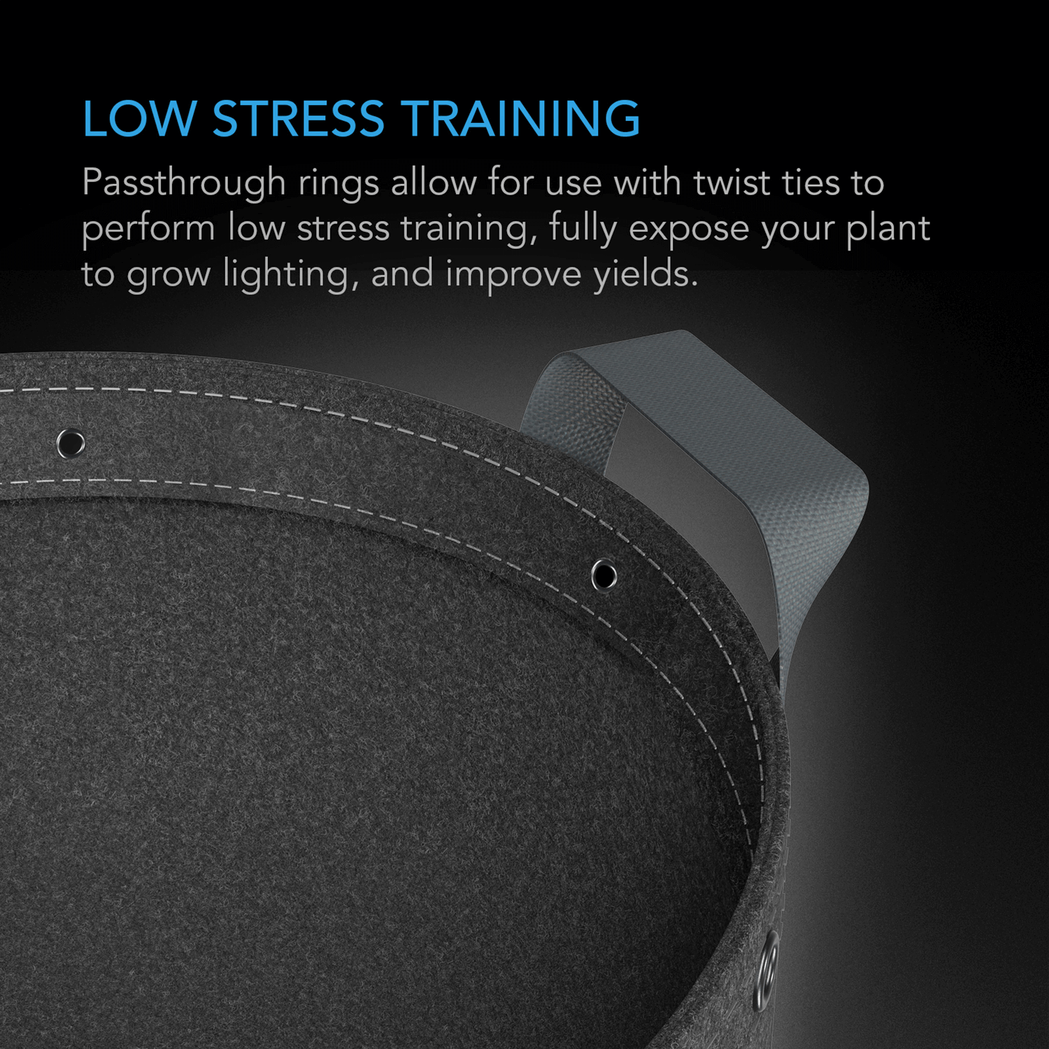 AC Infinity Heavy Duty Fabric Pots,  25 Gallon, 5-Pack