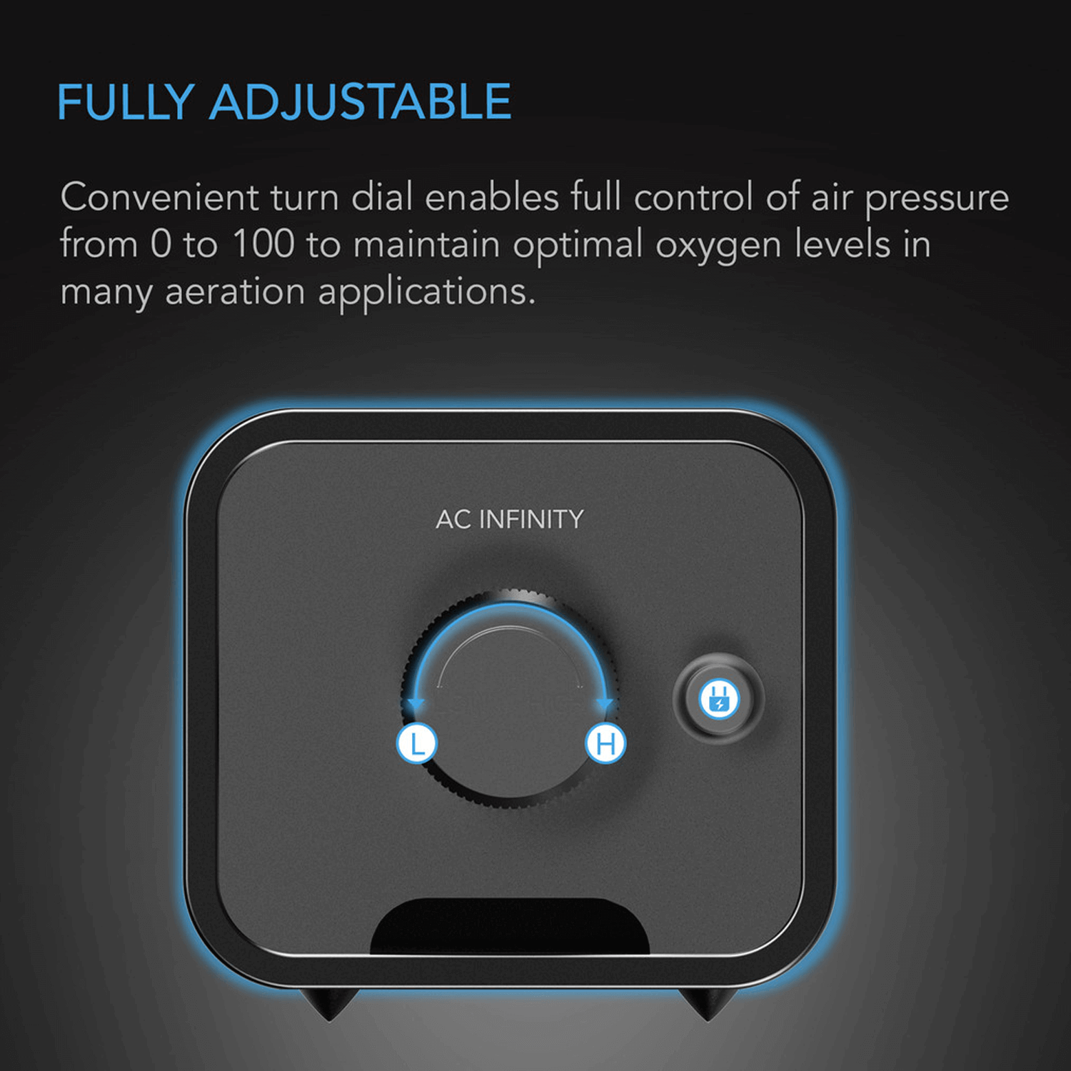 AC Infinity Hydroponics Air Pump, One-Outlet Pumping Kit, 24 GPH (1.5 L/M)