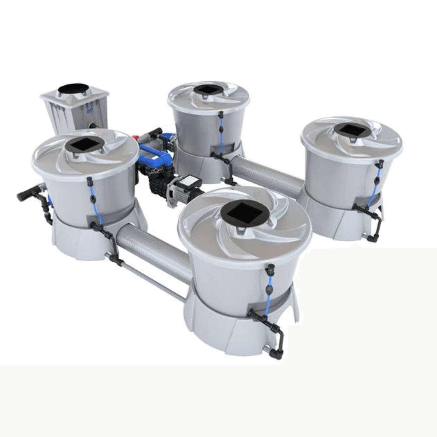 ALIEN Hydroponics V-SYSTEM 4 Pot 2 Row Kit