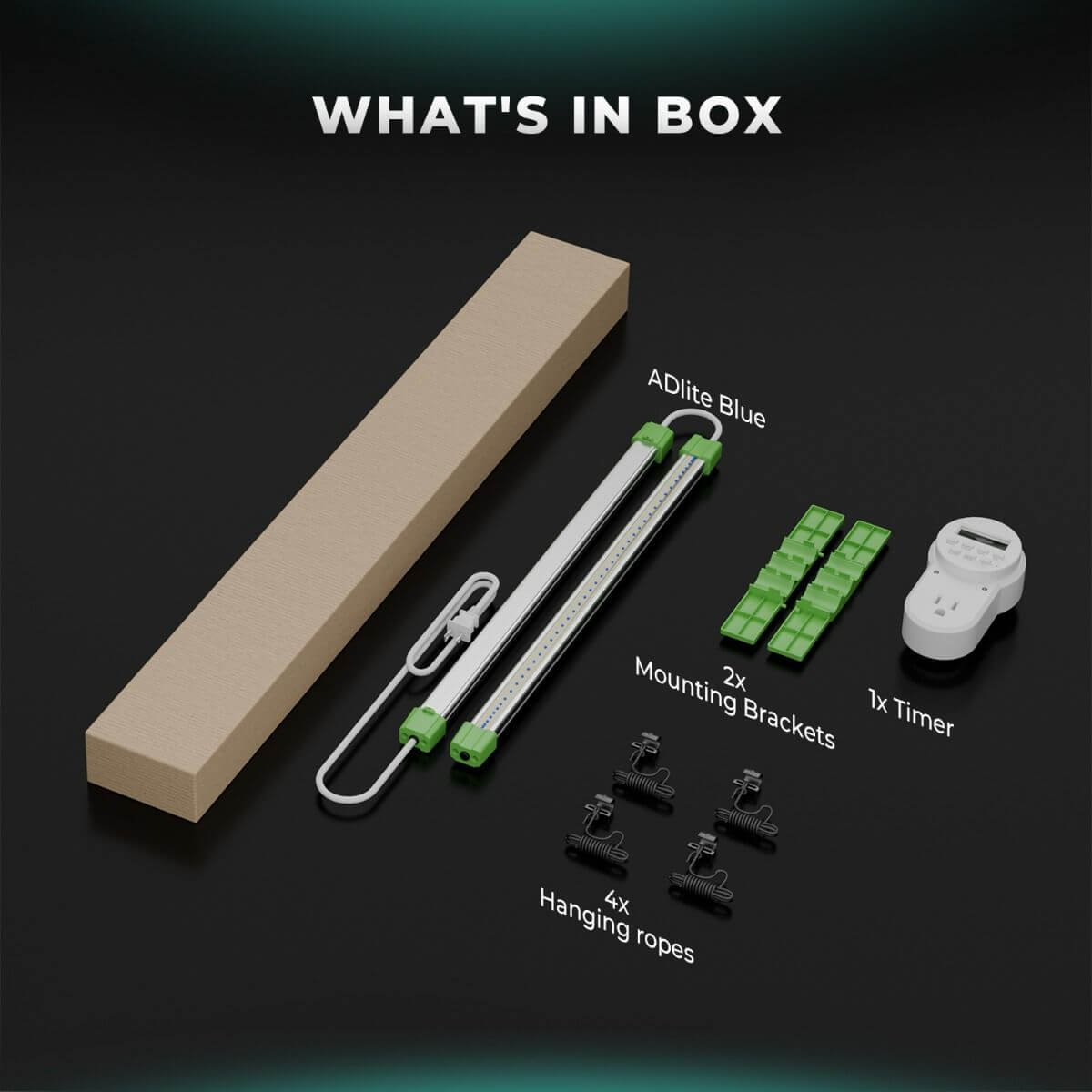 Mars Hydro ADlite Blue 30 15W Supplemental LED Grow Light Bars - Set of 2