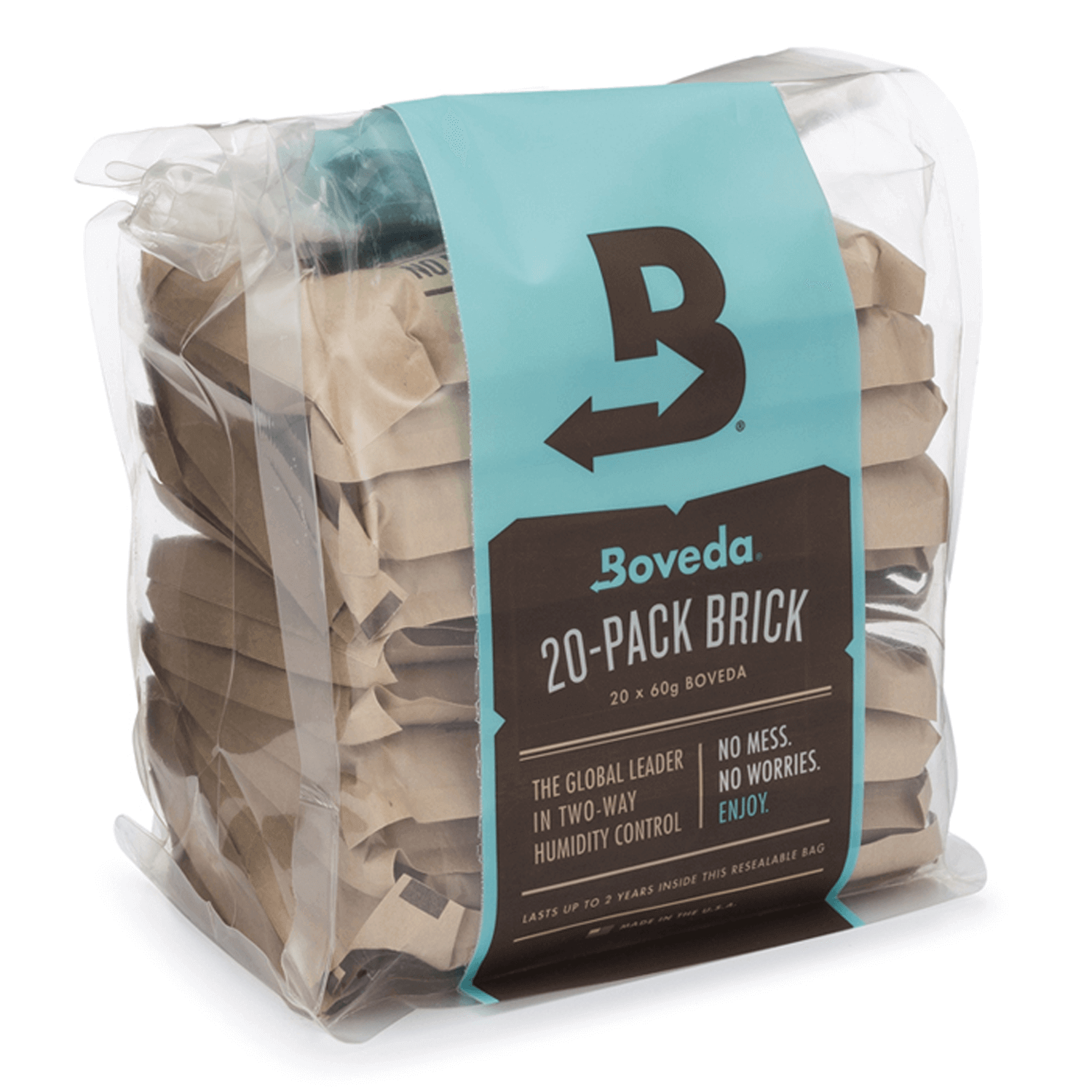 Boveda 67g 62% Relative Humidity Unwrapped Brick of 20